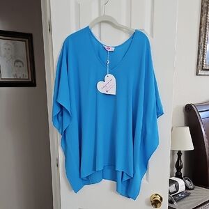 Blue Buddy Love Women's Top